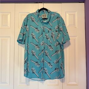 RSVLTS  Lady Liberty's Annual Torch Toss KUNUFLEX Short Sleeve Shirt